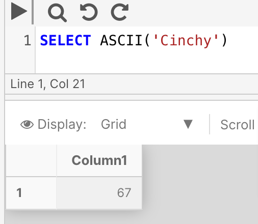 ASCII Example