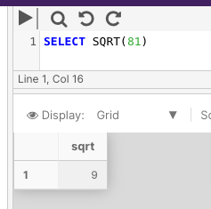 SQRT Example