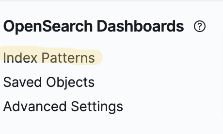 Image 2: Select Index Patterns