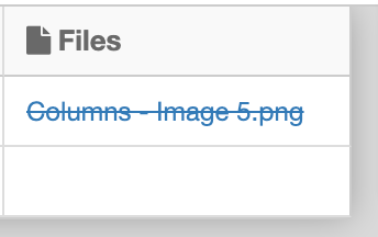 Image 5: Deleting an attached file