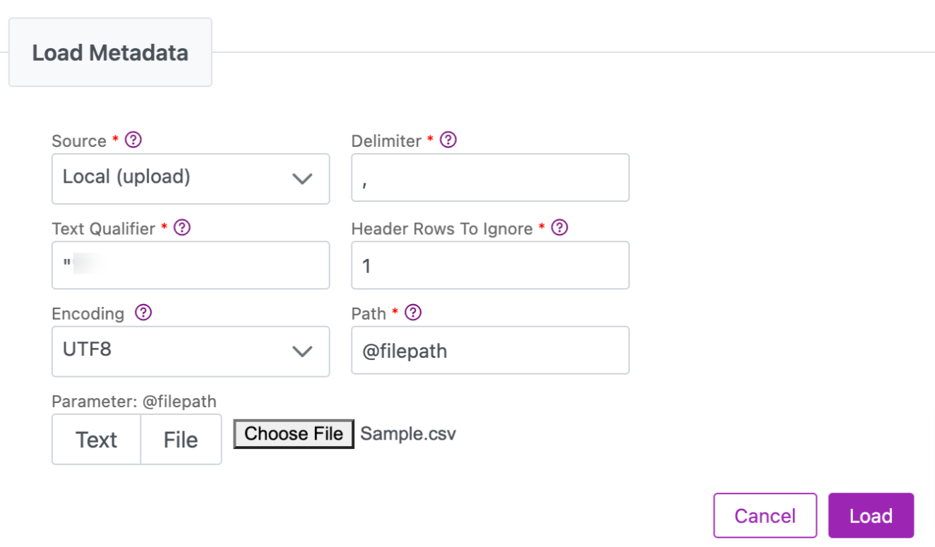 Image 7: Load Metadata