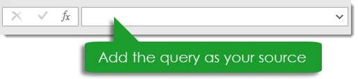 Image 2: Add the query as your source