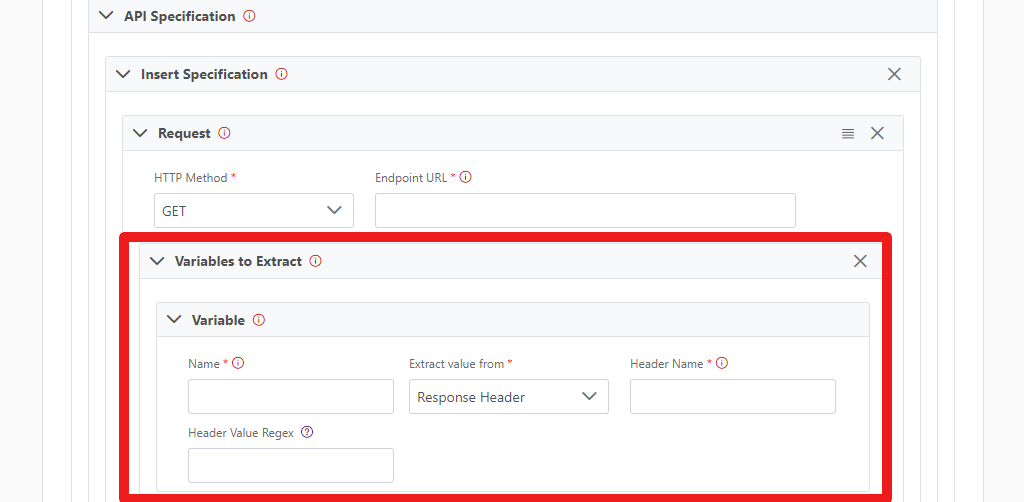 Extract variables from response header